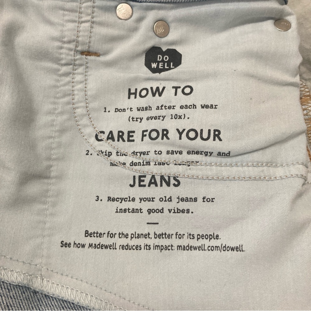 Madewell Distressed Perfect Vintage Jeans 29 Cardine Light Wash Ripped Knee - Picture 7 of 16
